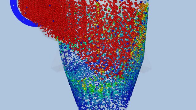Industrial cyclone airflow simulation - CFD simulation Computational fluid dynamics