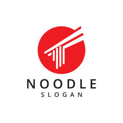 Noodle Logo Design Illustration Noodle menu Logo Template