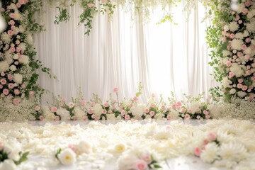 wedding ceremonies decoration. wedding hall decoration. Luxury wedding stage decoration. stage decoration for wedding. elegant wedding stage with flowers. wedding stage decoration gold theme.