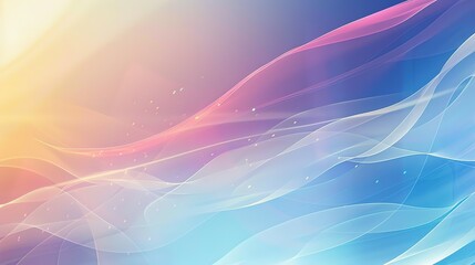 Naklejka premium Digital abstract wave background, template for business banner, formal backdrop, abstract design element for tech, AI, data, audio, graphics, presentation, and more