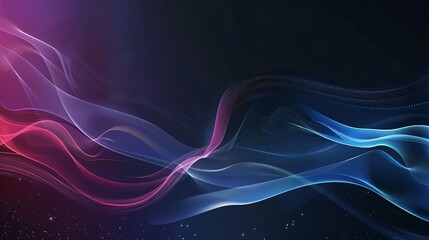 Digital abstract wave background, template for business banner, formal backdrop, abstract design element for tech, AI, data, audio, graphics, presentation, and more