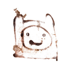 Graffiti and whistles on neglected wall