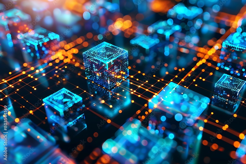 Poster Illustration how blockchain projects are digitizing real-world value