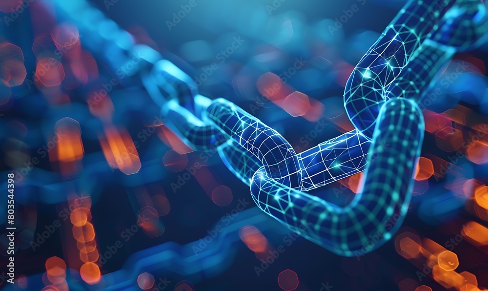 Poster portray the fusion of traditional assets with blockchain technology