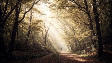 morning in the forest