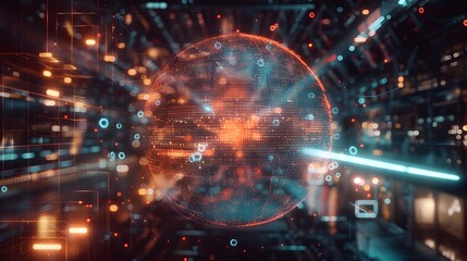 circular technology background