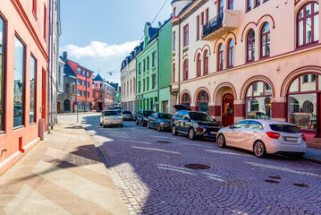 Obraz premium alesund downtown views, Norway