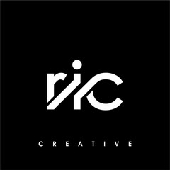 RIC Letter Initial Logo Design Template Vector Illustration