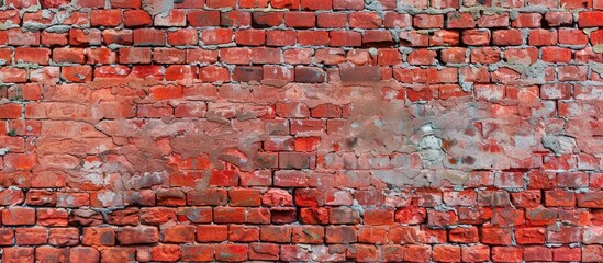 Texture background of a red brick wall
