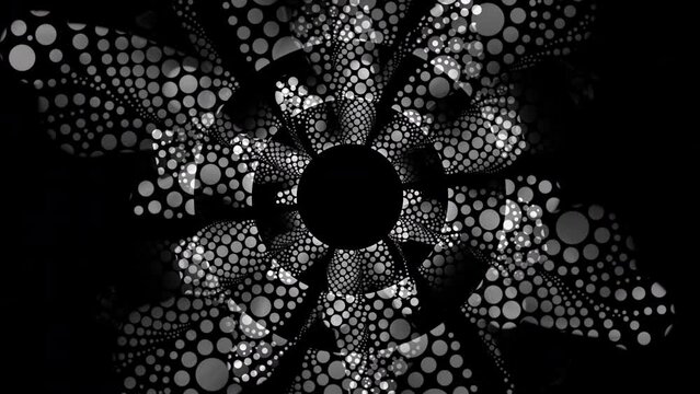 Circles and Smoke Rotating Background Loop