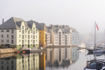 Fototapeta premium Alesund downtown views, Norway
