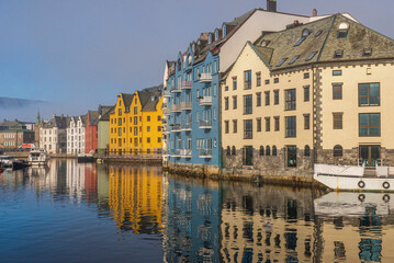 Naklejka premium Alesund downtown views, Norway