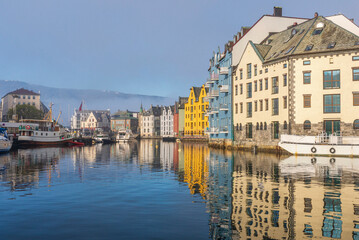 Obraz premium Alesund downtown views, Norway