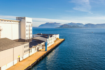 landscape of the area surrounding the city of Alesund, Norway