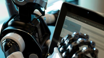 Programming a service robot's touch screen interface, detailed coding and responsive display