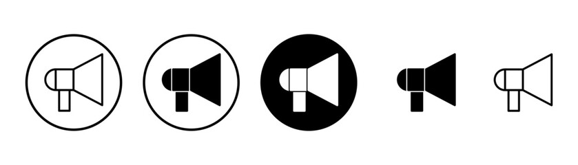 Megaphone icon vector isolated on white background. Loudspeaker icon vector. Volume icon