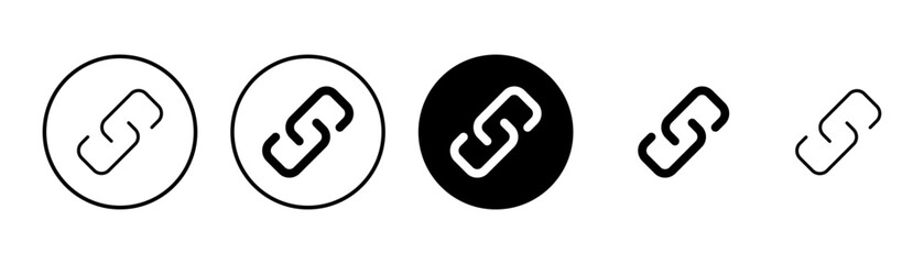 External link symbol icon vector. Link icon isolated on white background. Link vector icon. Hyperlink chain symbol