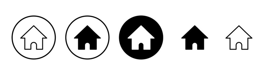 Home icon vector isolated on white background. House vector icon. Address