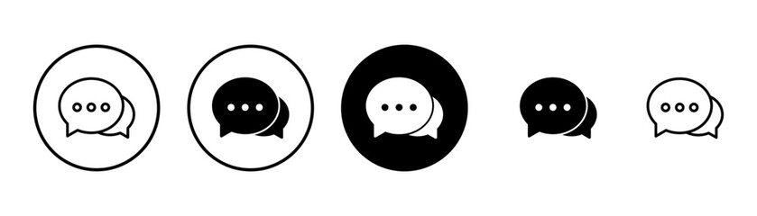 Chat icon vector isolated on white background. Chat vector icon. Speech bubble. message. contact us