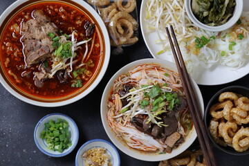 Thai food, Khanom Jeen Nam Ngiao.
Nam Ngiao Noodles, Nam Ngiao Noodles, local Lanna food, an original food concept that is highly popular.