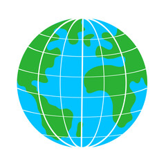 Globe Vector Icon Illustration 