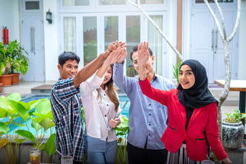 Man and woman business colleagues discussing a business project plan during a meeting