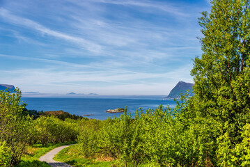 landscape of the area surrounding the city of Alesund, Norway
