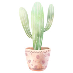 Cactus watercolor clipart-1
