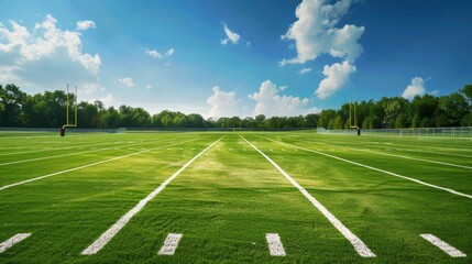 Fototapeta premium Astro turf football field. sports. Illustrations