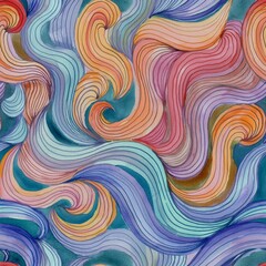 Fototapeta premium abstract pattern with waves