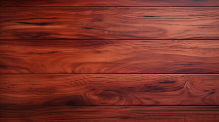 imagine A top view of an empty wooden background in a rich mahogany shade.