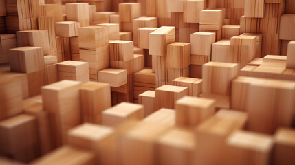 Fototapeta premium imagine An abstract composition of an empty wooden surface in a smooth maple tone.