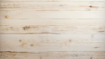 Naklejka premium imagine A bird's eye view of an empty wooden backdrop in a light birch color.