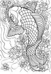 hand drawn illustration of fish.