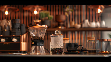 coffee equipment on the table