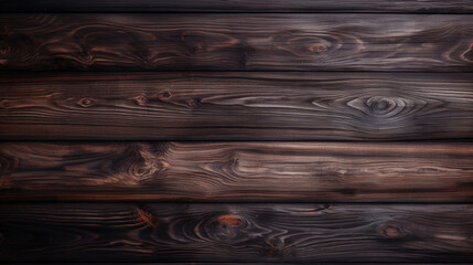 imagine A top view of an empty wooden background in a sleek ebony hue.