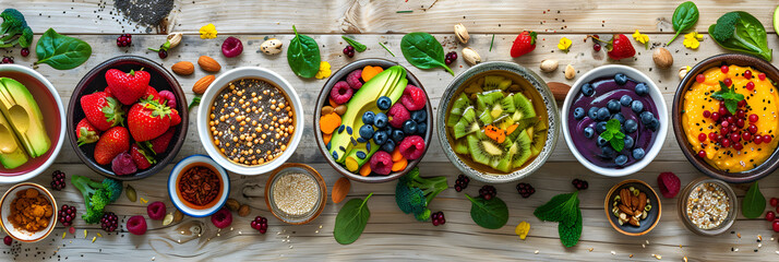 Showcasing a Variety of Superfoods and Their Multi-Benefit Nutritional Value