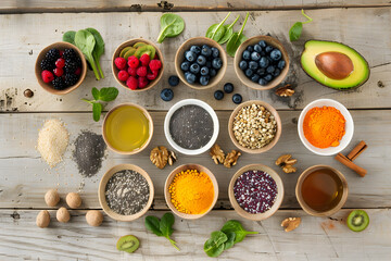 Showcasing a Variety of Superfoods and Their Multi-Benefit Nutritional Value