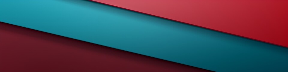 Minimalistic Garnet Red, Steel Blue colors wallpaper with clean lines and bold colors, contemporary design, banner