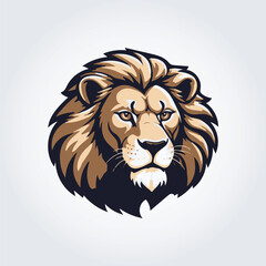 lion head mascot logo