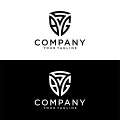 SBG Shield Lettermark Logo Vecttor.