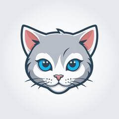 cute cat logo
