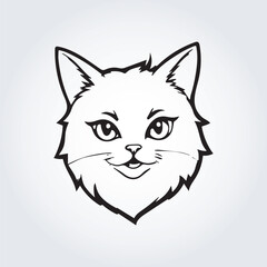 cute cat logo