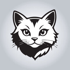 cute cat logo