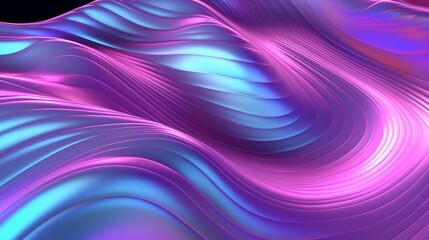 Wallpaper showcasing an abstract surface with ripples in a holographic spectrum, futuristic and mesmerizing, background