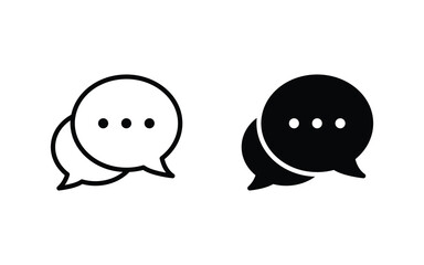 Chat icon, bubble speech icon for web, ui, and mobile apps
