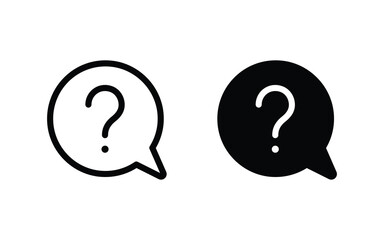Question mark icon vector