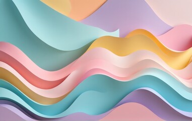 pastel color art abstract dynamic wavy background