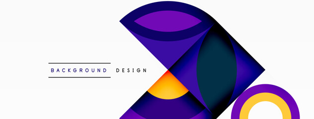 A symmetrical pattern of purple and yellow triangles on a white background, featuring shades of violet, magenta, and electric blue. The geometric design is a stunning piece of art