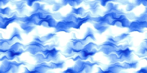 Water blur degrade alcohol ink border background. Seamless liquid flow stripe effect. Distorted tie dye wash variegated fluid blend. Repeat ombre pattern for sea, ocean, nautical maritime backdrop